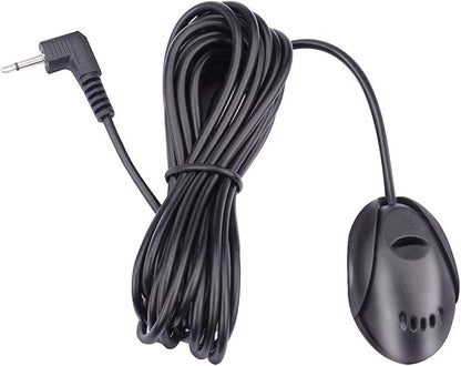 Mic 3.5mm External Microphone Assembly for Car Vehicle Head Unit Bluetooth Enabled Audio Stereo Radio Receiver GPS DVD with 3m Cable Plug and Play, FL11