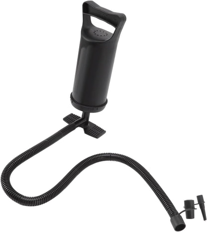Hand Pulled Air Pump Manual Inflator Portable Fast Inflation Pump for Rubber Boats Air Mattresses Pool Rafts Durable ABS Plastic Construction with Hose and Nozzles (Small 750CC)