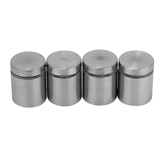 4pcs Stainless Steel Advertise Fixing Pins, Glass Standoff Mounting Bolts Glass Mounting Standoff Nail Wall Mount Standoff Holder fir Sign Mounting Hardware 25x253040mm(25  25MM)
