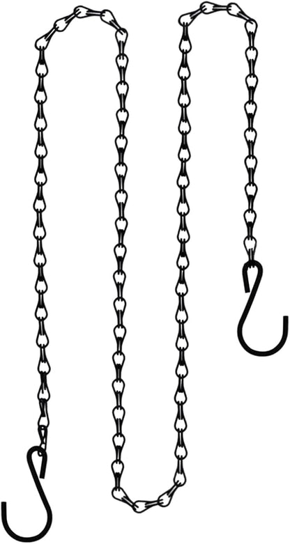 Patio Hanging Chain with Hooks Black Chain for Hanging Metal Decorative Chain for Hanging Planters Bird Feeders Signs Lanterns and Ornaments OutdoorIndoor Use (4 FT, 1 Piece)
