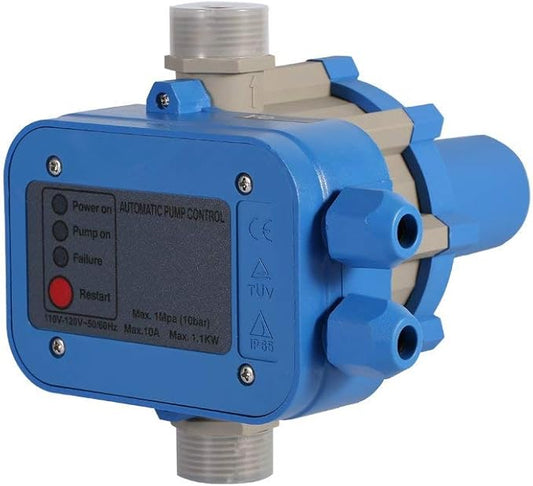 Automatic Pump Control, Water Pressure SwitcController 110V Automatic Pump Control Pressure Switch Electronic Switch Controller for Well Pump Self priming pump, Jet Pump, Garden Pump 10 Bar