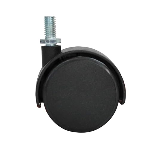 VIZ-PRO Mobile Whiteboard Caster Wheels, Black, Set of 4