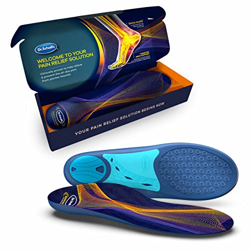 Dr. Scholl’s Plantar Fasciitis Pain Relief Orthotic Insoles, Immediately Relieves Pain: Heel, Spurs, Arch Support, Distributes Foot Pressure, 1 Pair