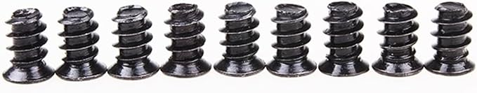 Fasteners 50Pcs M581012 KB Computer PC Case Cooling Fan Mount Screw Heat Dissipation Fans Screws Fixer (Color : Black, Size : M5x8 (50Pcs))