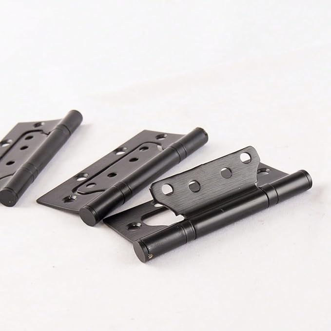 3 Pieces Black 304 Stainless Steel Door with Silent Hinges, Specifications 4  3  2.5 Hinge(3 pc Black hige)