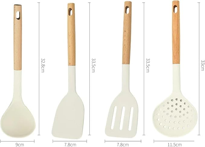 Kitchen Utensils Scraper Kitchen Utensils Cooking Stir-Fry Spatula Wooden Handle kitchenware