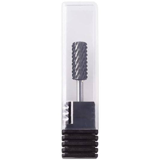 USA PANA Professional 332" Shank Size - Crystal Top Small or Large Barrel Carbide Bit - Nail Drill Bit for Dremel Machine - (Small Barrel, 2X Coarse Grit, Black)