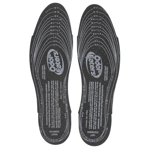 Odor-Eaters Ultra Comfort Insoles, Slim Fit with Activated Charcoal, Odor Destroying Protection, One Size Fits Most,(Pack of 3, Total 9 Pairs)
