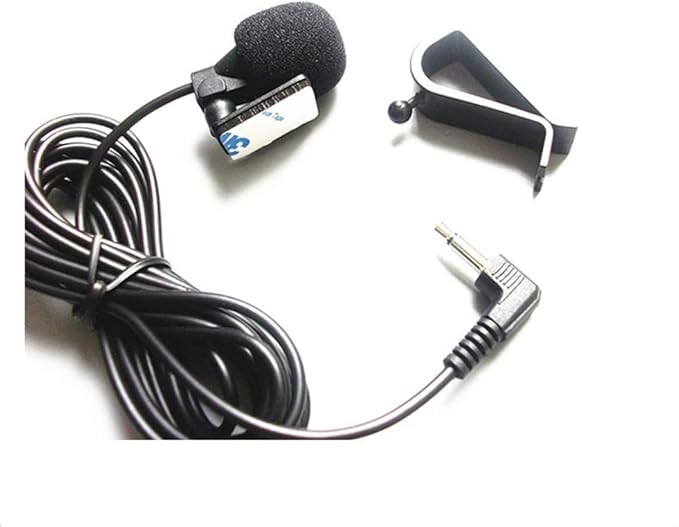 Car Microphone 3.5mm Stereo External Mic Car Radio Microphone Compatible with Kenwood Boss Corehan Power JVC Sony Jensen Alpine Vehicle Head Unit car Stereo Enabled Audio GPS DVD