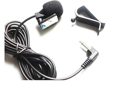 Car Microphone 3.5mm Stereo External Mic Car Radio Microphone Compatible with Kenwood Boss Corehan Power JVC Sony Jensen Alpine Vehicle Head Unit car Stereo Enabled Audio GPS DVD