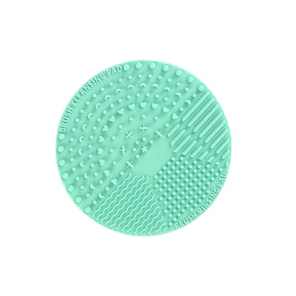 Round Makeup Brush Cleaner Pad Silicone Makeup Brush Scrubber Easy to Pads