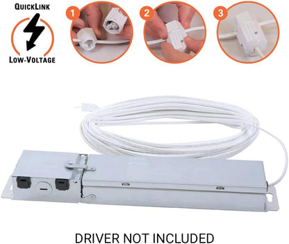 HALO Quicklink 6-Inch Canless LED Downlight Selectable 2700K, 3000K, 3500K, 4000K, 5000K CCT – White, (Driver Not Included)