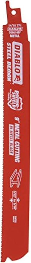 Diablo Freud DS0914BF5 Diablo Reciprocating Blade 9-Inch x 14-Inch Steel Demon, 5-Pack, Multi