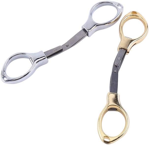 Mini Multipurpose Folding Keychain Fishing Scissors Stainless Steel Blister card package Climbing Hiking Use(silver)