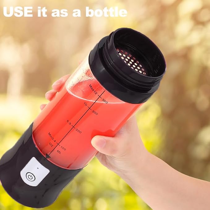 Mini Portable Blender For Shakes and Smoothies,Personal Size Juice Mixing?Leakproof-Lid, Compact, USB-C Rechargeable, Crodless, Convenient for Kitchen, Home, Travel