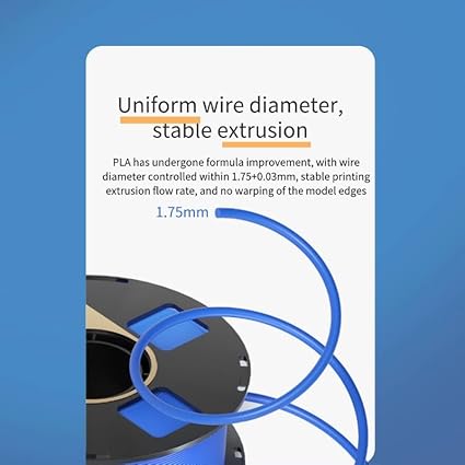 Jinccai 3D Printer Filament PLA+ Filament 1.75mm, Neatly Wound PLA Plus 3D Printing Filament, Dimensional Accuracy +/- 0.02 mm, Fit Most FDM 3D Printer, 1kg Spool (2.2lbs) Black