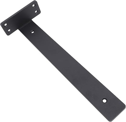 6Pcs Floating Shelf Bracket, 12 Inch 90° Bending Wall Shelf Bracket for Kitchen Study, High Load Bearing Capacity 1/5 Inch Thick Heavy Duty Industrial Shelf Bracket