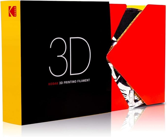 KODAK PLA Plus 3D Printer Filament, 1.75mm - 0.02 mm, 750g (1.7lbs) Spool, Red
