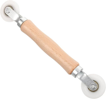 WOONEKY Door and Window Screen Pressing Tools Screen Roller Tool Easy to Use Comfortable Wooden Handle