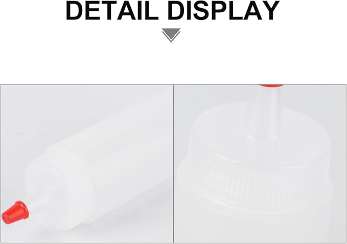 10pcs 4 Oz Plastic Squeeze Condiment Bottles Clear Squeeze Bottles Dressing Containers with Lids Reusable Squeeze Bottles Icing Small Squeeze Bottles Mini Syrup Bottle