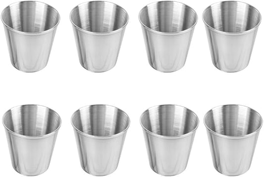 Amosfun 6pcs Shot Cups Shatterproof Unbreakable Tumblers Bar Home Restaurant Portable Drinking