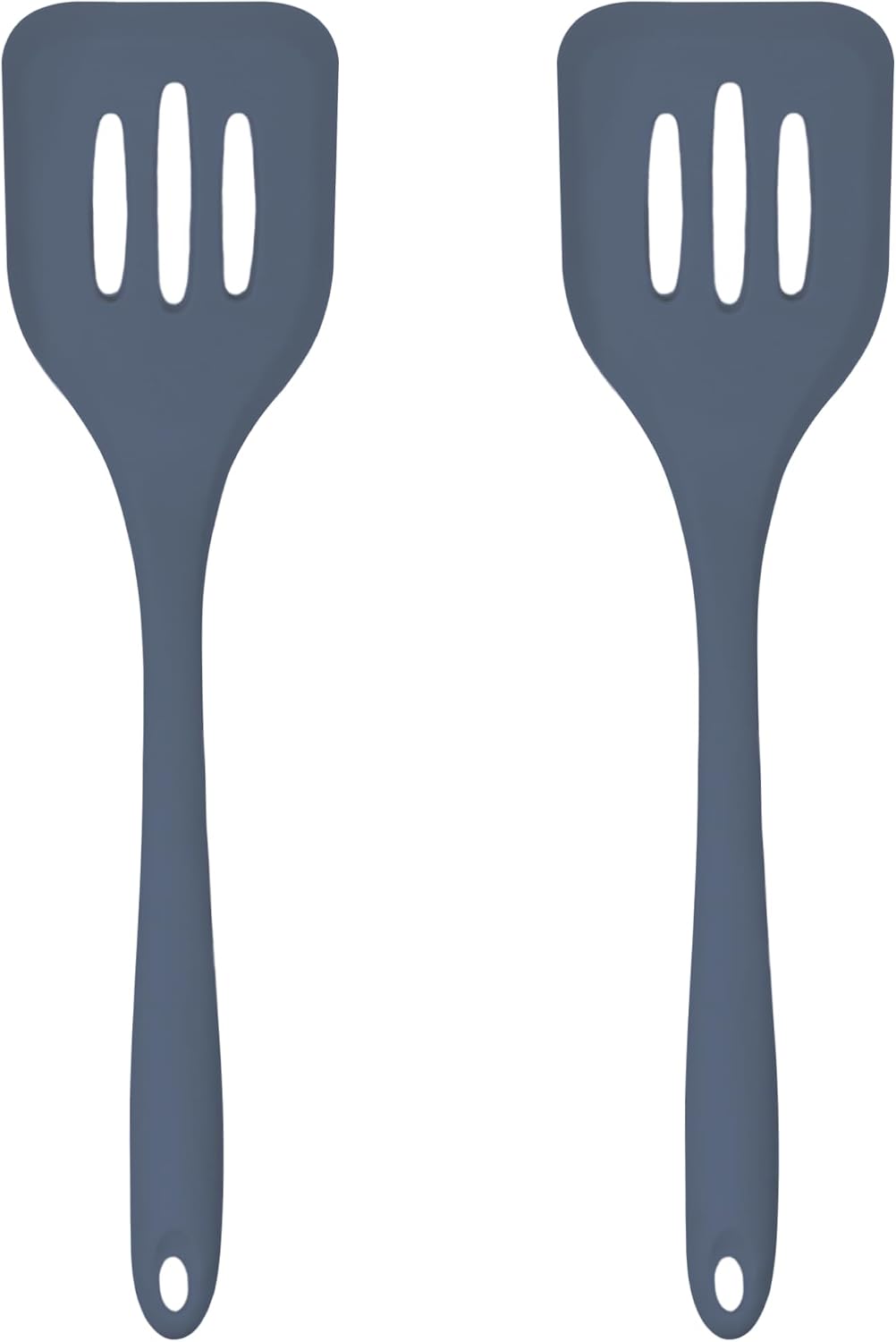 Silicone Slotted Turner Set – 1-Piece Set of Turner Spatulas for Eggs and Pancakes – Kitchen Tools and Accessories with Comfortable Handles, Heat-Resistant Utensils for Cooking & Baking – Cream