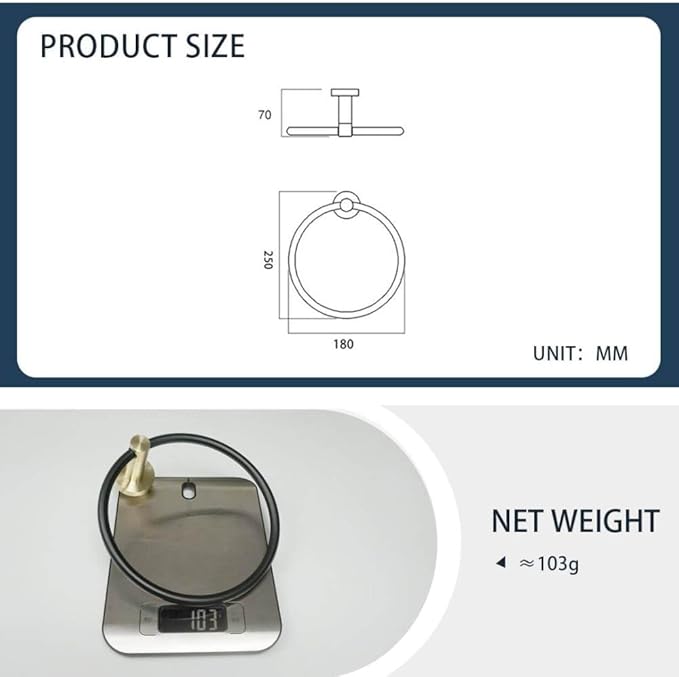 Luxury Gold Black Towel Ring Bathroom Accessories Towel Rail Bar Storage Rack Soap Dish Toilet Brush Paper Holder Coat Hooks,Towel Ring B