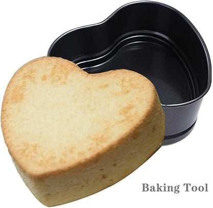 Pokinge Heart Shaped Springform Cake Mold Pan Toast Mold with Removable Loose Base Bakeware Cake Pan Nonstick Baking For Cake Baking Pans