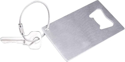 TOPTIE 2 PCS Credit Card Bottle Opener, Stainless Steel Beer Openers Fits in Wallet, Wedding Favors