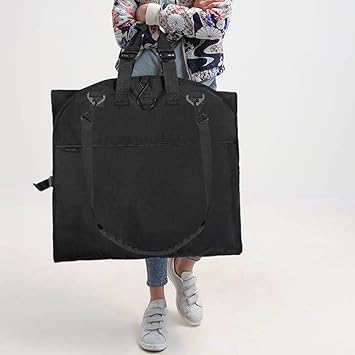 66" Versatile Travelling bags Wedding Dress Travel Garment Bag Tri-Fold Gown Length wHanging Hook Extra Pocket