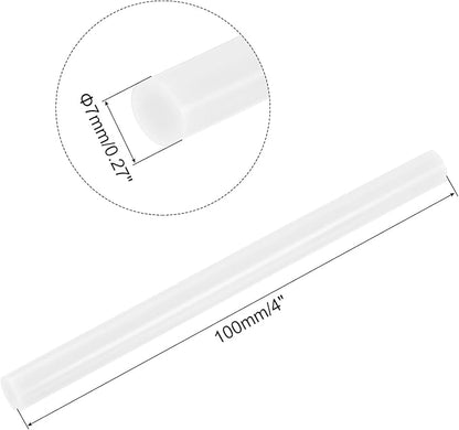 uxcell 20pcs Hot Glue Sticks for Glue Gun 7mm0.27-inch x 4-inch Mini Hot Melt Adhesive Glue Stick Cream