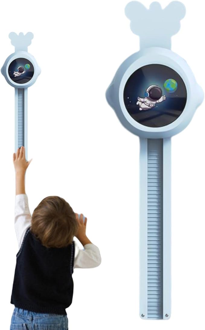 Touch High Jump Counter for Kids  Kid Height Tracker Wall Height Adjustment  Touch High Jump Counter, Voice Broadcast Wall Vertical Ruler for Training Bounce and Promoting Height Growth