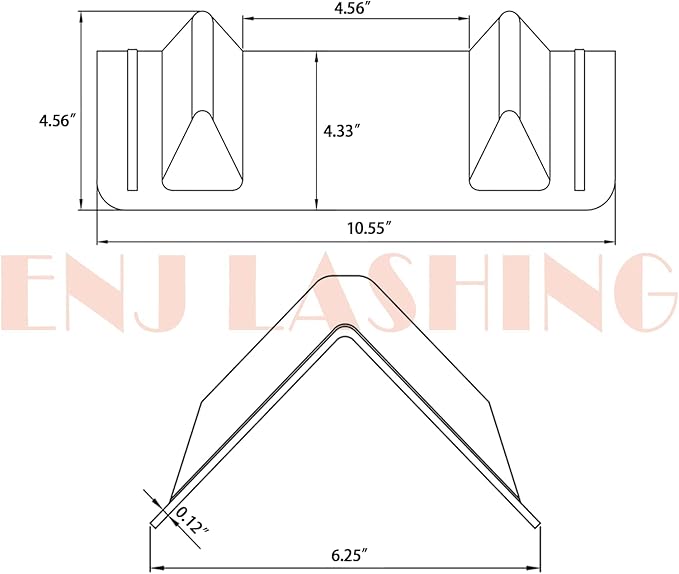 ENJ 20 Pack Flatbed Edge Protectors for Cargo Loads Corner Protectors Flatbed Used Together with Webbing to Protect Cargo, Red