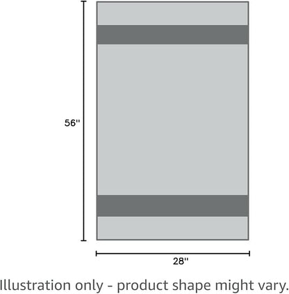 OBA HOME Cotton Bath Towels - Set of 2 (Grey)