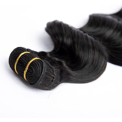 OURI Hair 9A Loose Deep Wave Bundles Human Hair 1 Bundle 100 Unprocessed Virgin Brazilian Loose Deep Wave Human Hair Weaves 100g (24 Inch)