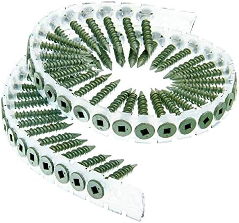 SENCO DuraSpin #8 x 2 in Collated Cement Board Screws (08T200W), 1000 ct