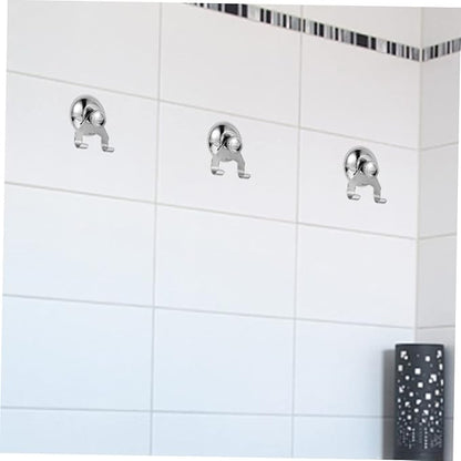 Stainless Steel Suction Cup Hook for Shower and Kitchen Strong Suction Hooks for Hanging Coats Towels and Accessories No Trace Design for Bathroom and Home Use