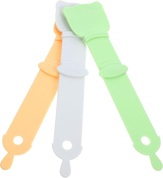 3pcs Cat Treats Squeeze Spoon Portable Cat Food Squeezer Wet Treat Feeder for Cats