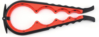 4-in-1 Multi-Functional Can Opener - Beverage Bottle Opener & Cap Twister with Anti-Slip Grip(Black)