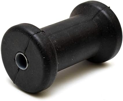 Valmar Boat Spool Roller 80872  5 Inch Black Rubber