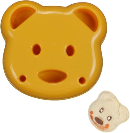 Sandwich Cutter and Sealer - Decruster Sandwich Maker - Peanut Butter and Jelly Crustless Sandwich Bread Pancake Maker DIY Cookie Cutter for Kids Children Boys Girl (Little Bear)