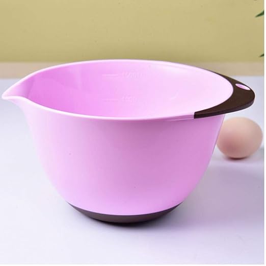 Mixing Bowl Set with Spout And Measurement Indicators, 22cm set of 2