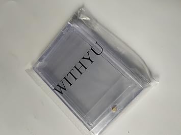 WITHYU 2 Pack Magnetic Card Holders for Trading Cards, 35 pt Hard Cards Sleeves Case fit for MTG Cards, YUGIOH Cards, Standard Cards, Sports Cards