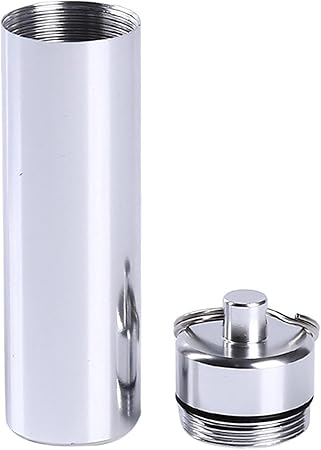 Aluminum Toothpick Holder  Portable Toothpick Case with Wire Keychain Cable - Aluminum Travel Waterproof Box with Key Ring