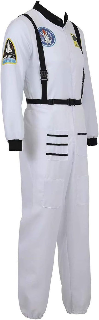 Astronaut Costume Adult for Mens Space Suit Spaceman Explorer Flight Suit Cosplay Costumes Halloween