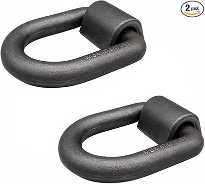 Mytee Products (2 Pack) 1" Heavy Duty Weld-On Forged D Ring 47,000 Lbs
