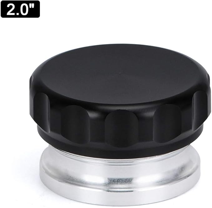 PTNHZ OD 2"50.8mm Aluminum Alloy Weld Billet On Filler Neck Cap Oil Fuel Water Tank Black