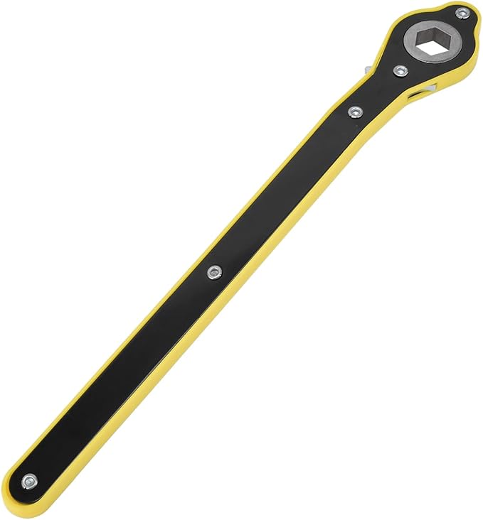 Ratchet Wrench, Labor Saving Jack Ratchet Wrench, Ratchet Spanner High Strength Hex Scissor, Tire Wheel Jack Ratchet Wrench with Ergonomic Handle for Travel Camping