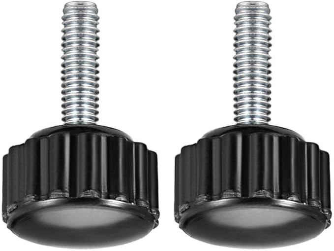 Knurled Thumb Screw for Saw Drill Press Lathe and Routing Jigs Packaging Machinery Printing Equipment Clamping Knobs Grip Threaded Hand Bolt Knobs M4 x 15mm 2pcs