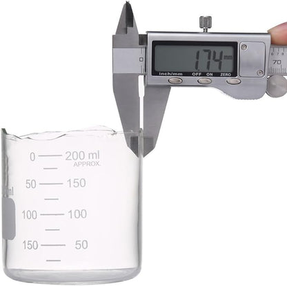 Glass Measuring Low Form Beaker Set 50ml 100ml 250ml Borosilicate Lab Beaker Set ...